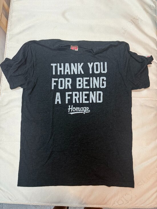 HOMAGE Other - Homage Thank You For Being A Friend Tee Black Size S